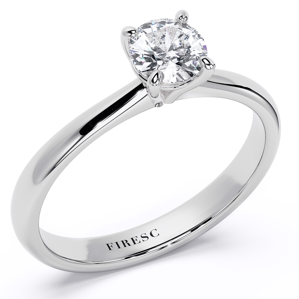 Two Together Solitaire Diamond Engagement Ring | Radiant Bay