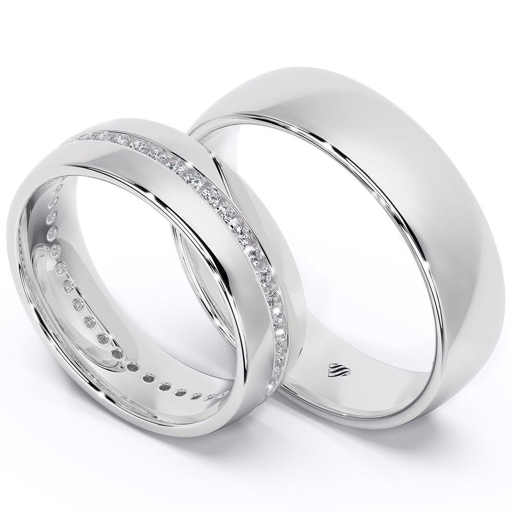 Classic platinum discount wedding band